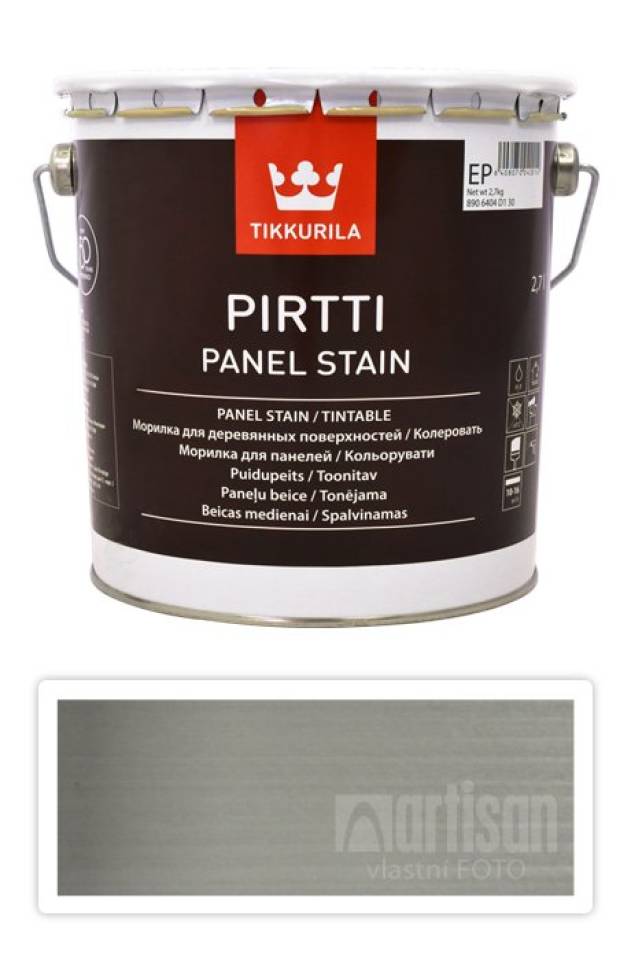 TIKKURILA Pirtti - vodou ředitelné mořidlo na dřevo v interiéru 2.7 l Kaste 5081