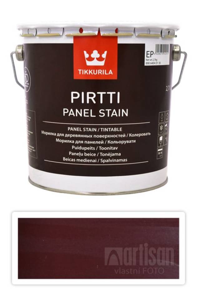 TIKKURILA Pirtti - vodou ředitelné mořidlo na dřevo v interiéru 2.7 l Kihokki 5075