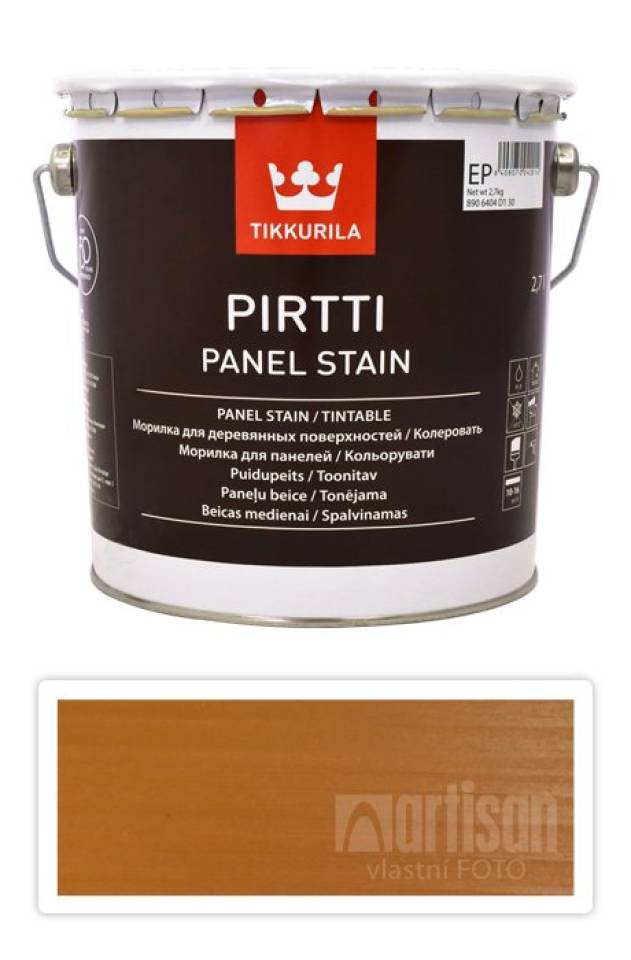 TIKKURILA Pirtti - vodou ředitelné mořidlo na dřevo v interiéru 2.7 l Mesi 5050