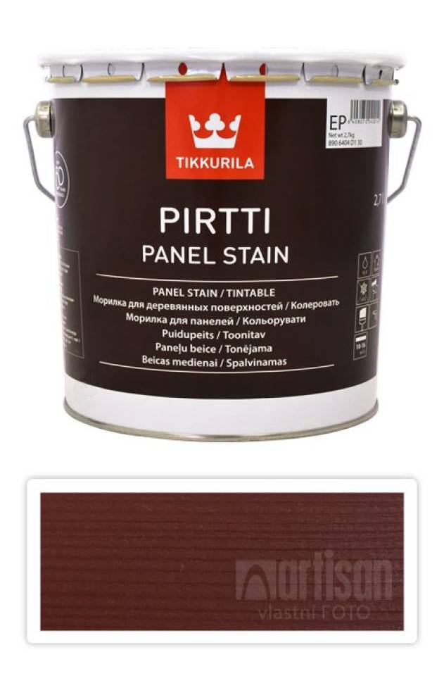 TIKKURILA Pirtti - vodou ředitelné mořidlo na dřevo v interiéru 2.7 l Orava 5057