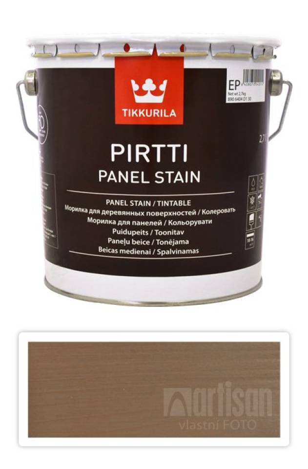 TIKKURILA Pirtti - vodou ředitelné mořidlo na dřevo v interiéru 2.7 l Sora 5063