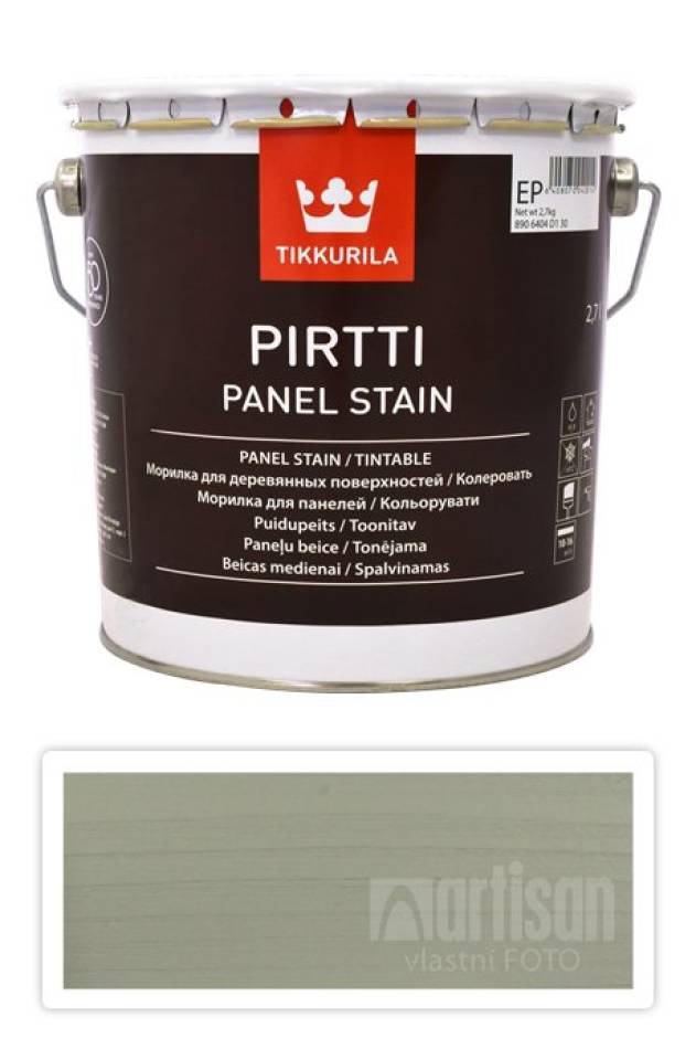 TIKKURILA Pirtti - vodou ředitelné mořidlo na dřevo v interiéru 2.7 l Tuohi 5062