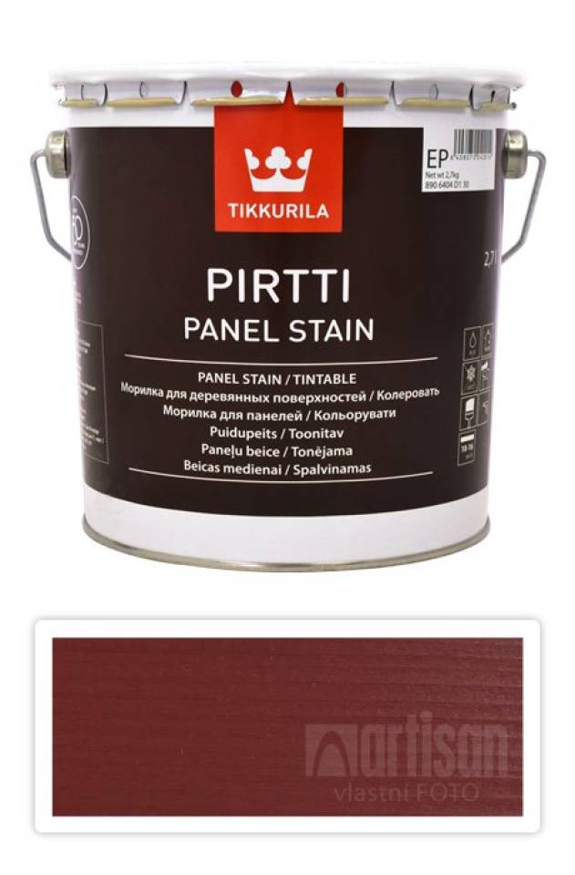 TIKKURILA Pirtti - vodou ředitelné mořidlo na dřevo v interiéru 2.7 l Varvikko 5058