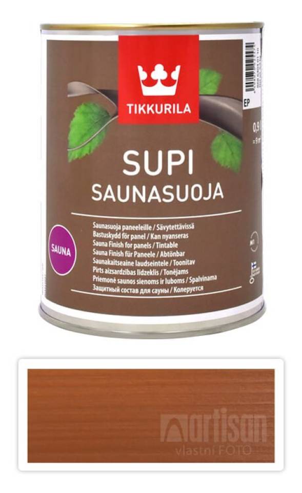 TIKKURILA Supi Sauna Finish - akrylátový lak do sauny 0.9 l Kantarelli 5054