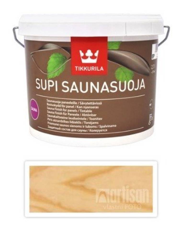 TIKKURILA Supi Sauna Finish - akrylátový lak do sauny 2.7 l Bezbarvý