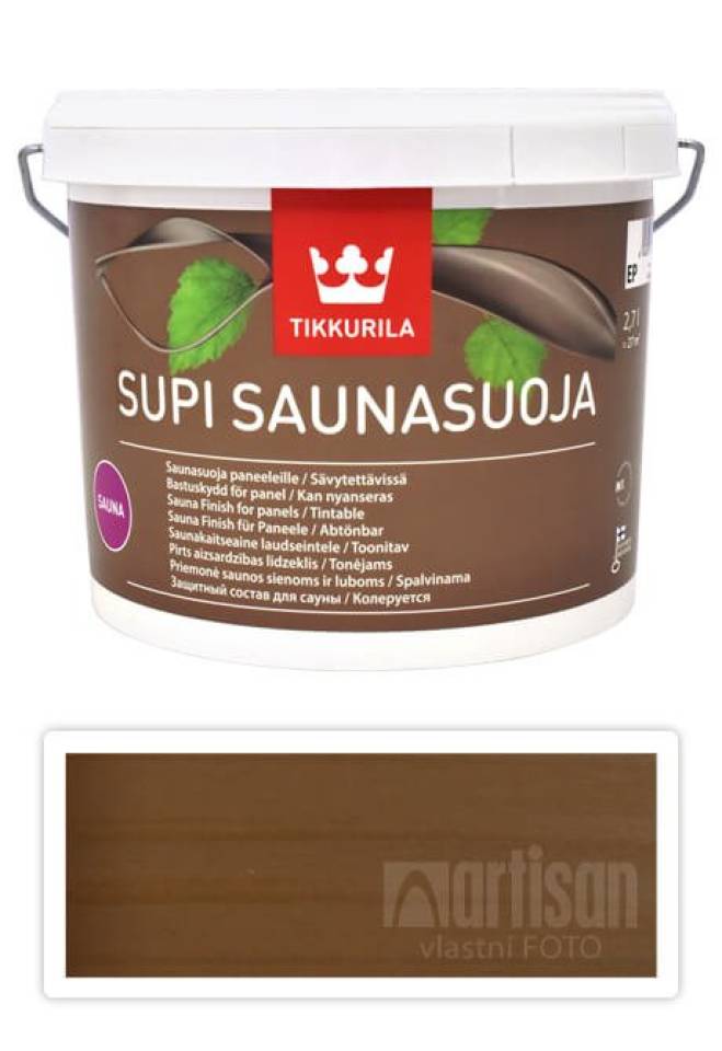 TIKKURILA Supi Sauna Finish - akrylátový lak do sauny 2.7 l Ruoko 5070