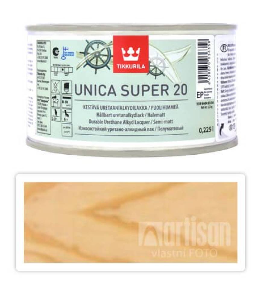 TIKKURILA Unica Super 20 - podlahový lak 0.225 l Polomatný