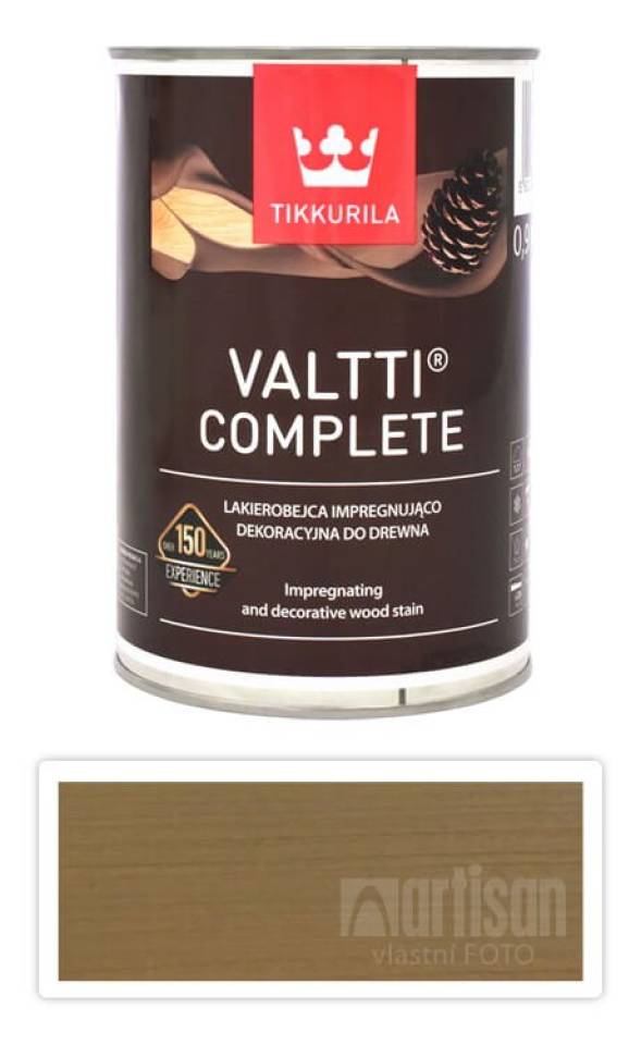 TIKKURILA Valtti Complete - matná tenkovrstvá lazura s ochranou proti UV záření 0.9 l Heinä 5064