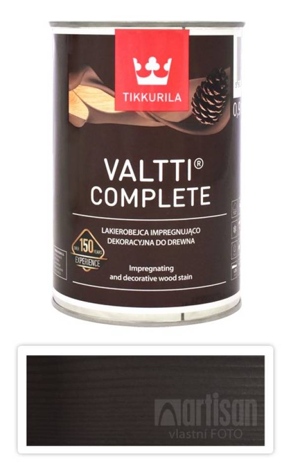 TIKKURILA Valtti Complete - matná tenkovrstvá lazura s ochranou proti UV záření 0.9 l Karhu 5074