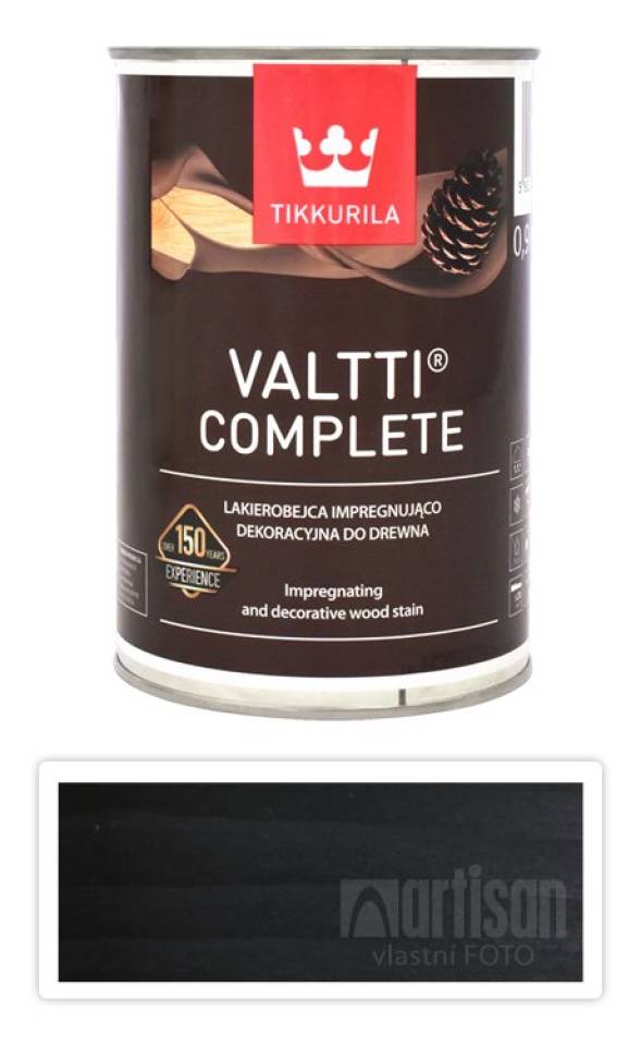 TIKKURILA Valtti Complete - matná tenkovrstvá lazura s ochranou proti UV záření 0.9 l Kuusi 5079