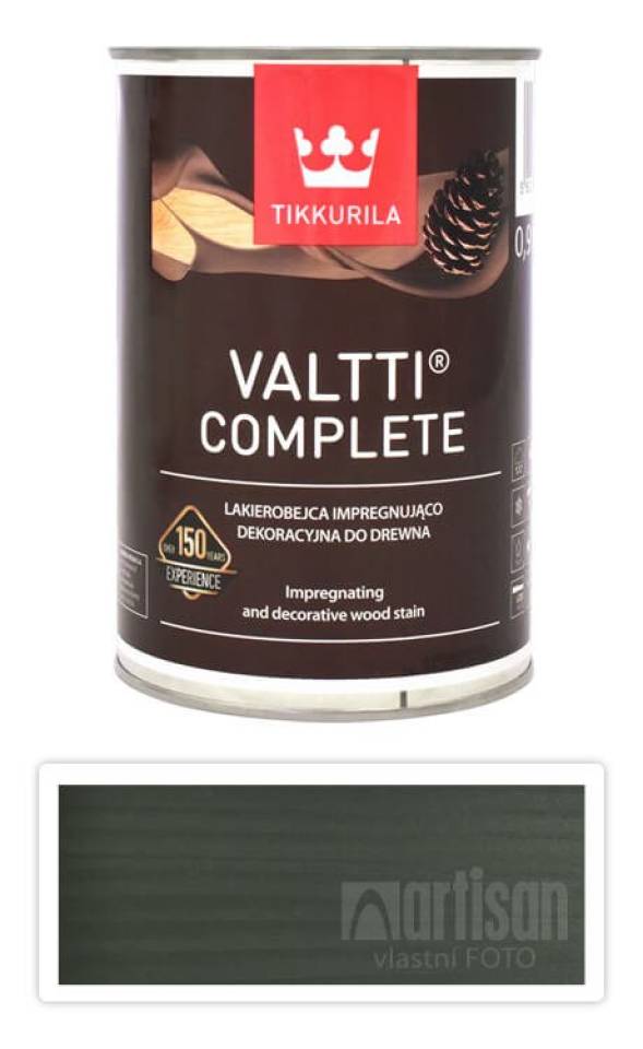 TIKKURILA Valtti Complete - matná tenkovrstvá lazura s ochranou proti UV záření 0.9 l Lehti 5066