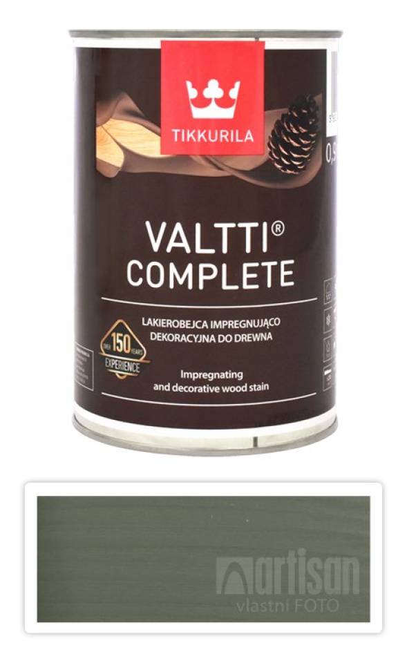 TIKKURILA Valtti Complete - matná tenkovrstvá lazura s ochranou proti UV záření 0.9 l Näre 5068