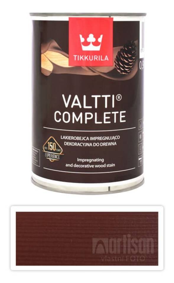 TIKKURILA Valtti Complete - matná tenkovrstvá lazura s ochranou proti UV záření 0.9 l Orava 5057
