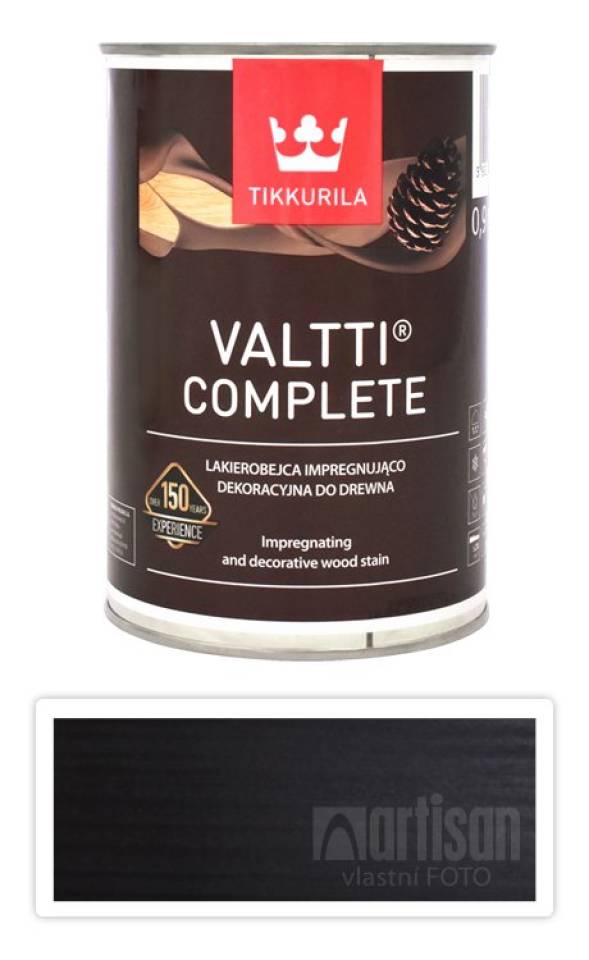 TIKKURILA Valtti Complete - matná tenkovrstvá lazura s ochranou proti UV záření 0.9 l Piki 5089