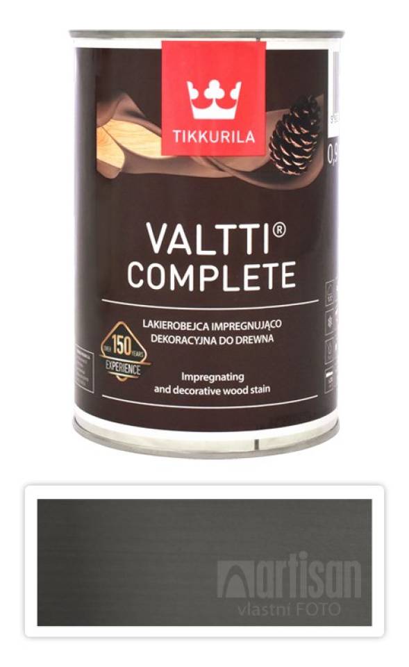 TIKKURILA Valtti Complete - matná tenkovrstvá lazura s ochranou proti UV záření 0.9 l Poro 5087