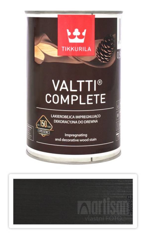 TIKKURILA Valtti Complete - matná tenkovrstvá lazura s ochranou proti UV záření 0.9 l Siimes 5069