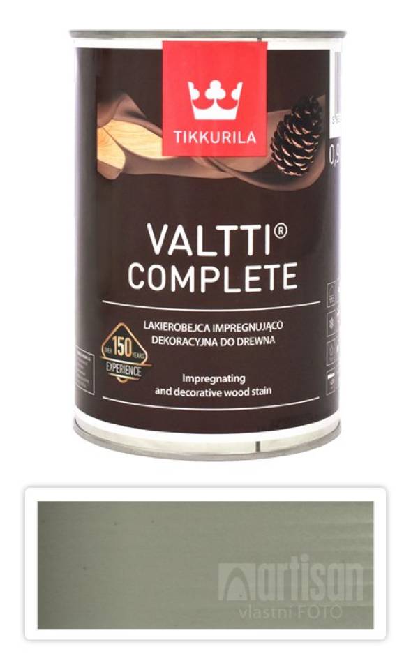 TIKKURILA Valtti Complete - matná tenkovrstvá lazura s ochranou proti UV záření 0.9 l Vasa 5080