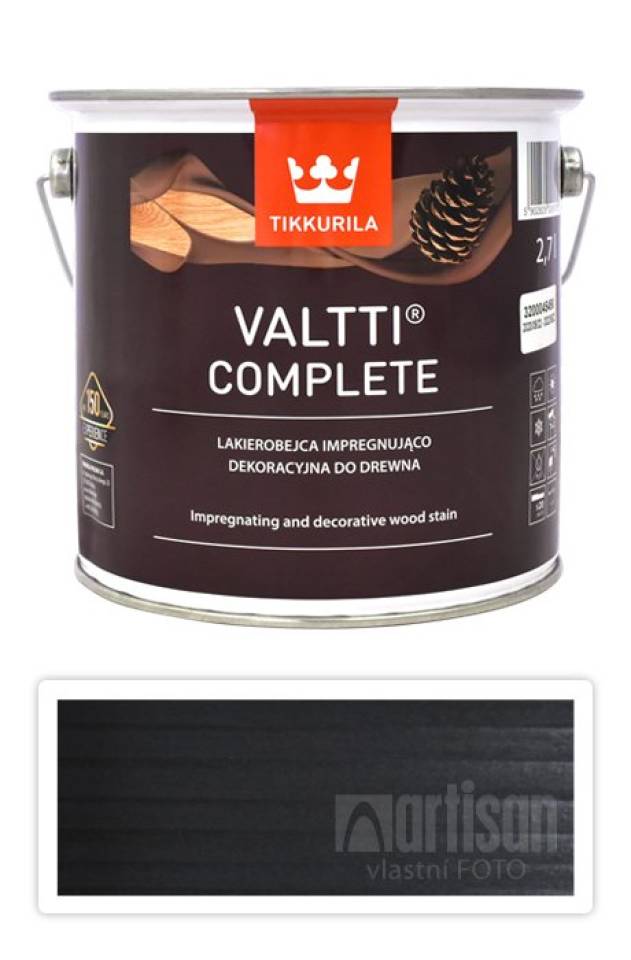 TIKKURILA Valtti Complete - matná tenkovrstvá lazura s ochranou proti UV záření 2.7 l Kataja 5078