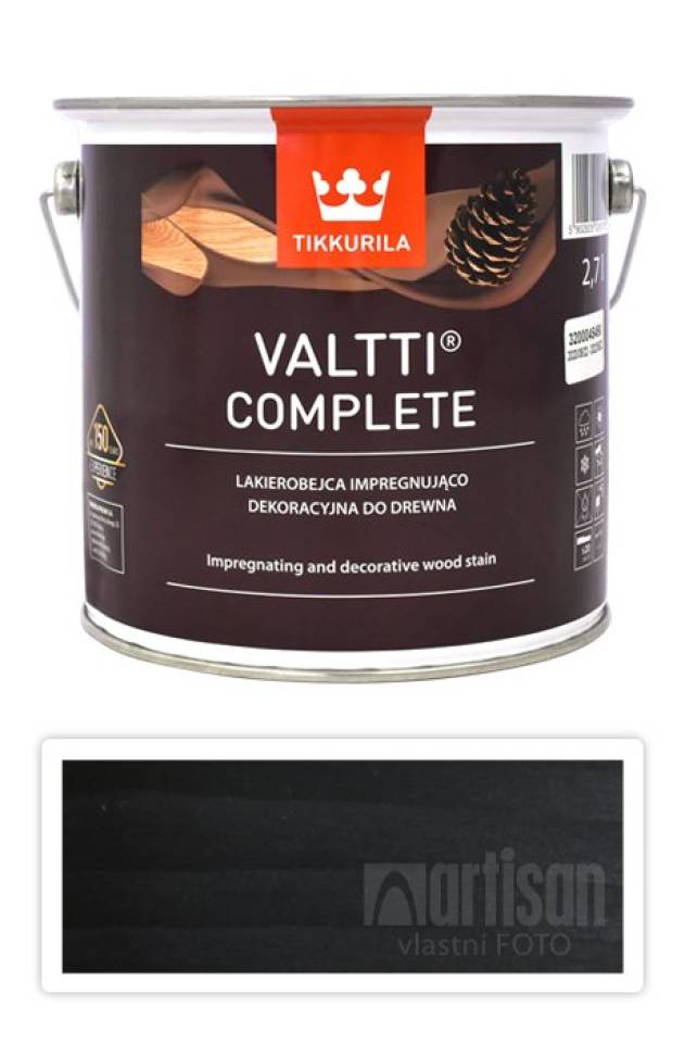 TIKKURILA Valtti Complete - matná tenkovrstvá lazura s ochranou proti UV záření 2.7 l Kuusi 5079