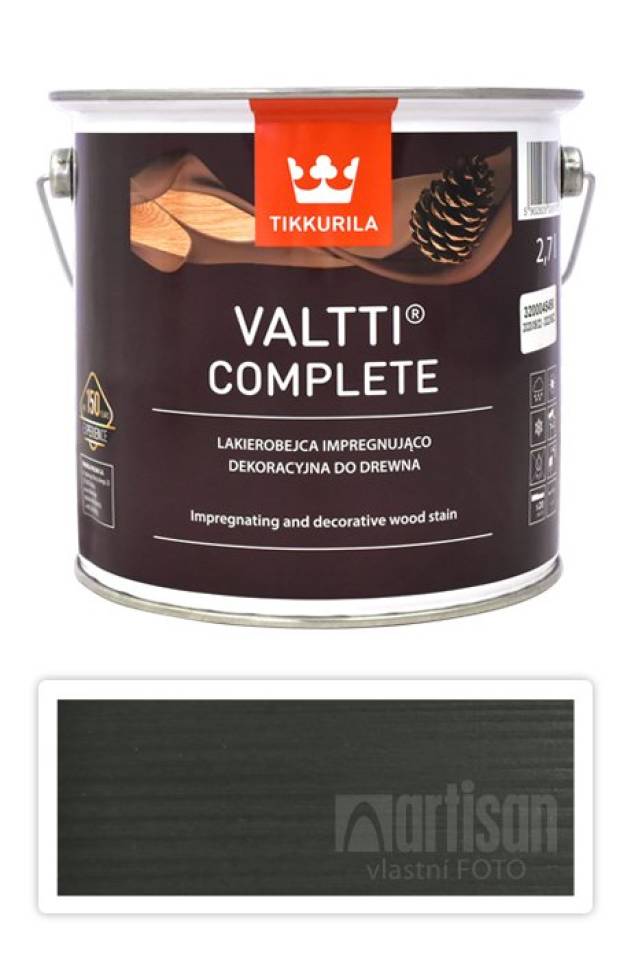 TIKKURILA Valtti Complete - matná tenkovrstvá lazura s ochranou proti UV záření 2.7 l Lieko 5067