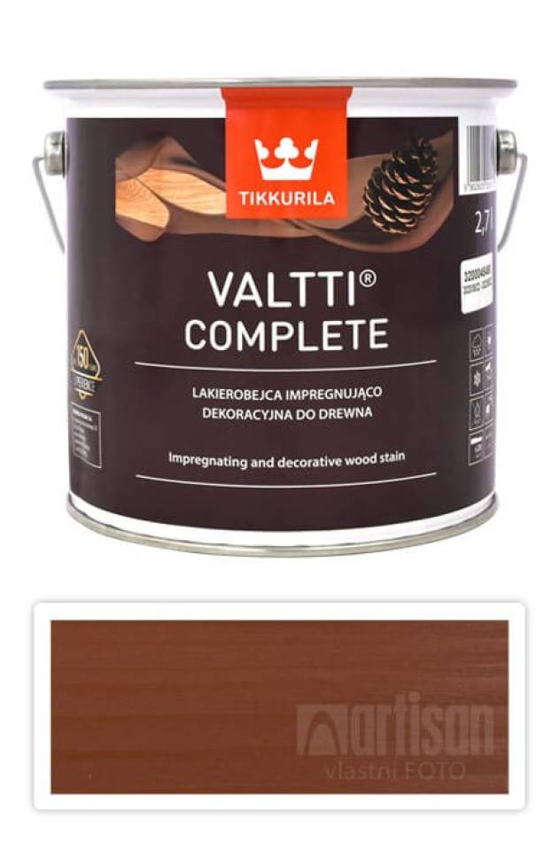 TIKKURILA Valtti Complete - matná tenkovrstvá lazura s ochranou proti UV záření 2.7 l Mänty 5055