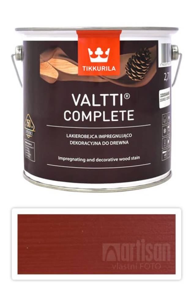TIKKURILA Valtti Complete - matná tenkovrstvá lazura s ochranou proti UV záření 2.7 l Marja 5059