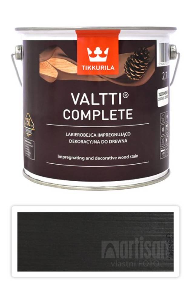 TIKKURILA Valtti Complete - matná tenkovrstvá lazura s ochranou proti UV záření 2.7 l Siimes 5069