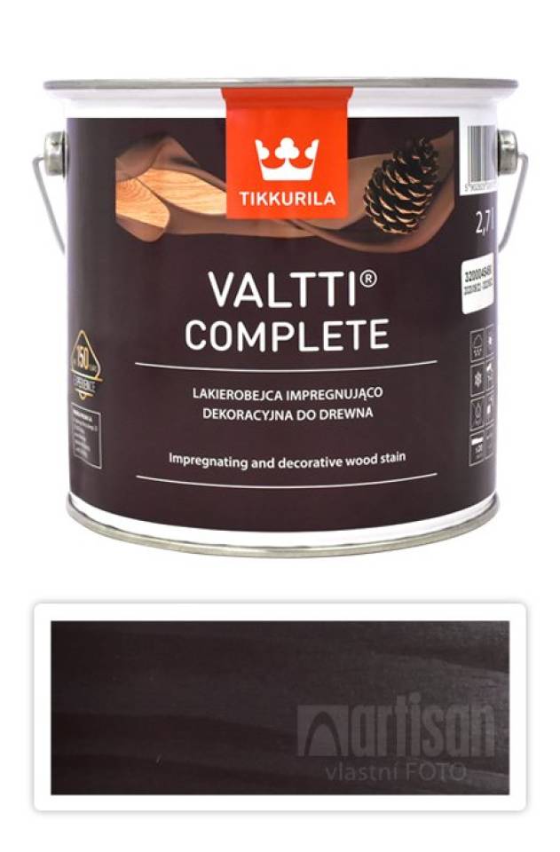 TIKKURILA Valtti Complete - matná tenkovrstvá lazura s ochranou proti UV záření 2.7 l Varpu 5076