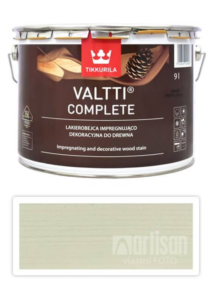 TIKKURILA Valtti Complete - matná tenkovrstvá lazura s ochranou proti UV záření 9 l Lumi 5060