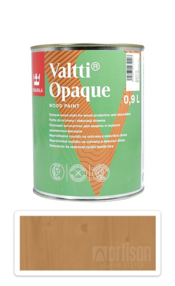 TIKKURILA Valtti Opaque - polomatná krycí barva na dřevo 0.9 l D105