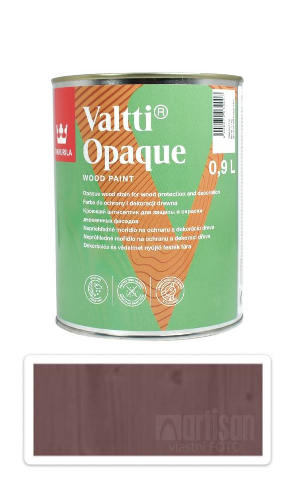TIKKURILA Valtti Opaque - polomatná krycí barva na dřevo 0.9 l D110