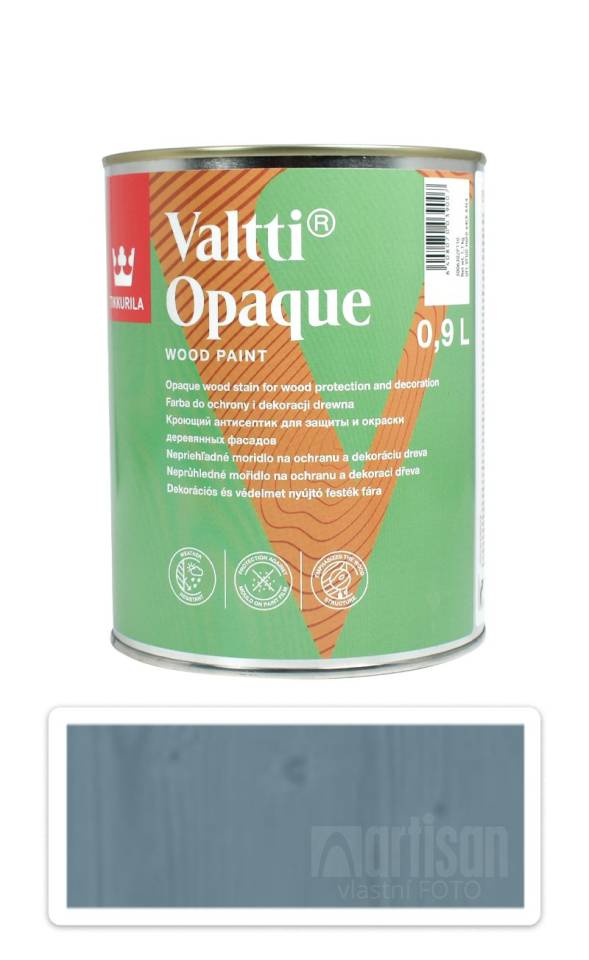 TIKKURILA Valtti Opaque - polomatná krycí barva na dřevo 0.9 l Q435