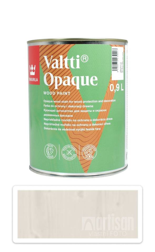 TIKKURILA Valtti Opaque - polomatná krycí barva na dřevo 0.9 l Q612