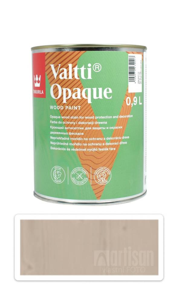 TIKKURILA Valtti Opaque - polomatná krycí barva na dřevo 0.9 l Q643