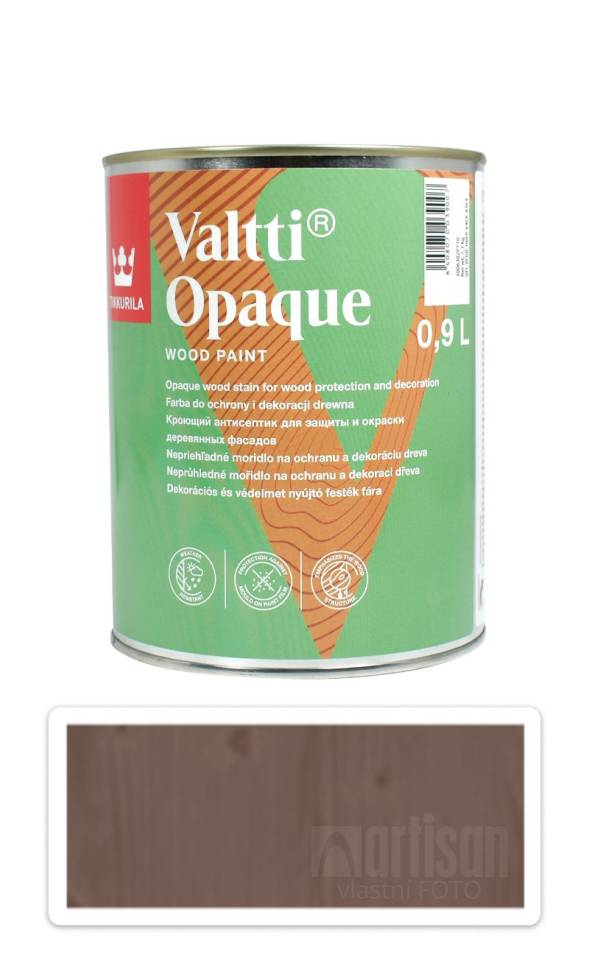 TIKKURILA Valtti Opaque - polomatná krycí barva na dřevo 0.9 l Q671