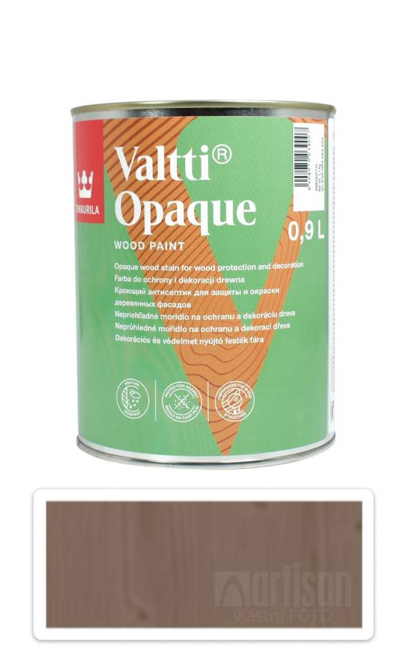 TIKKURILA Valtti Opaque - polomatná krycí barva na dřevo 0.9 l Q677