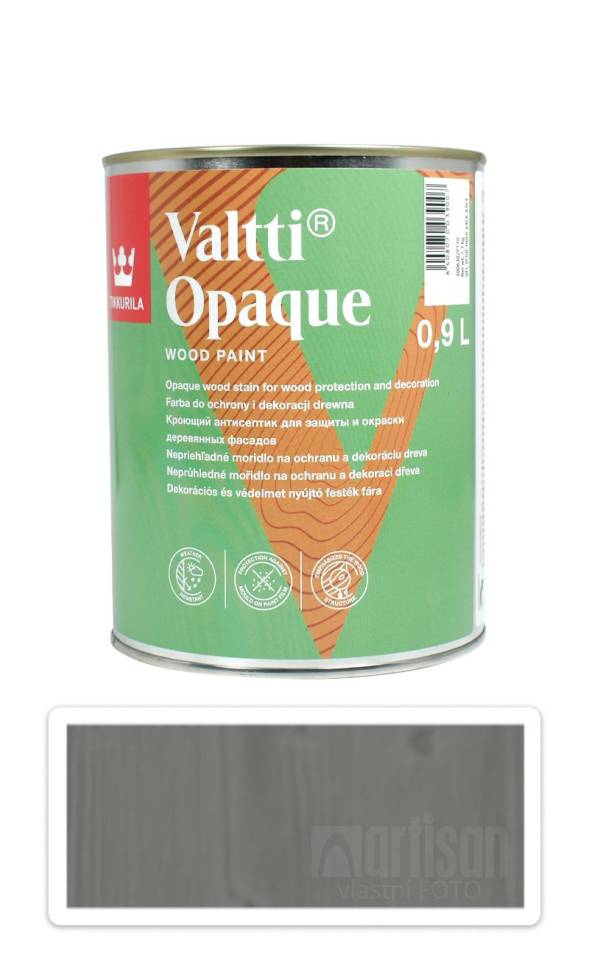 TIKKURILA Valtti Opaque - polomatná krycí barva na dřevo 0.9 l Q822