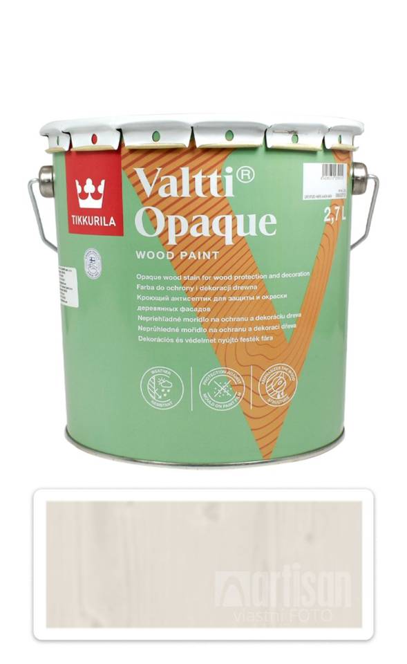 TIKKURILA Valtti Opaque - polomatná krycí barva na dřevo 2.7 l Q612