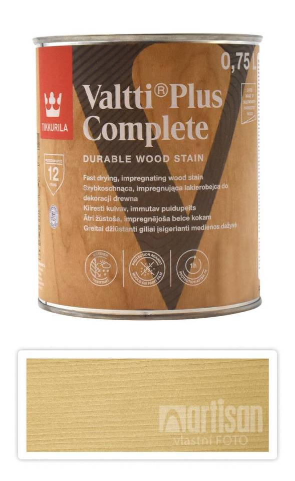 TIKKURILA Valtti Plus Complete - matná tenkovrstvá lazura 0.75 l Borovice