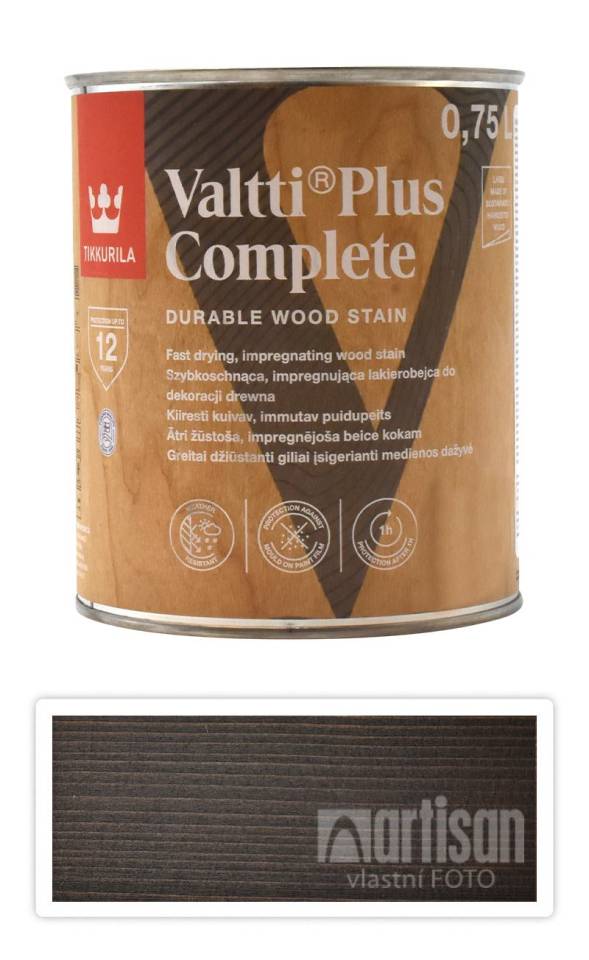 TIKKURILA Valtti Plus Complete - matná tenkovrstvá lazura 0.75 l Palisandr