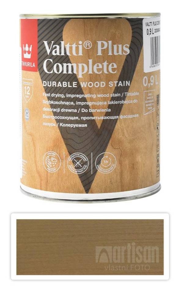 TIKKURILA Valtti Plus Complete - matná tenkovrstvá lazura 0.9 l Heinä 5064