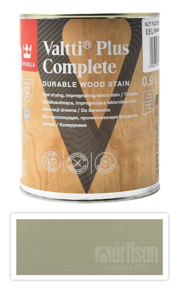 TIKKURILA Valtti Plus Complete - matná tenkovrstvá lazura 0.9 l Kaisla 5061