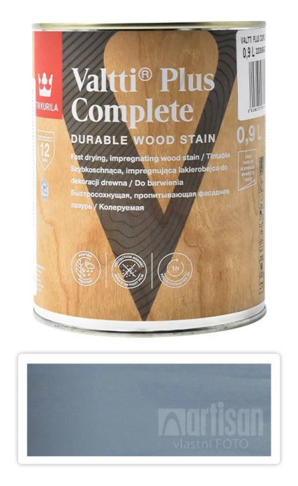 TIKKURILA Valtti Plus Complete - matná tenkovrstvá lazura 0.9 l Kajo 5084