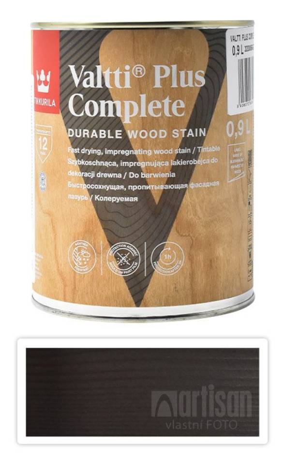 TIKKURILA Valtti Plus Complete - matná tenkovrstvá lazura 0.9 l Karhu 5074