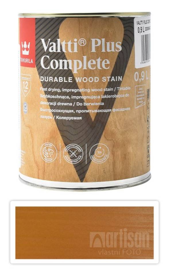 TIKKURILA Valtti Plus Complete - matná tenkovrstvá lazura 0.9 l Mesi 5050