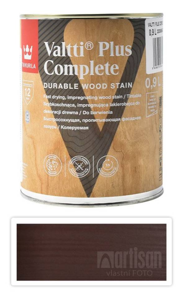 TIKKURILA Valtti Plus Complete - matná tenkovrstvá lazura 0.9 l Petäjä 5073