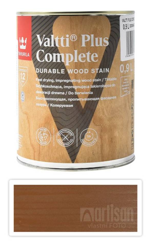 TIKKURILA Valtti Plus Complete - matná tenkovrstvá lazura 0.9 l Pouta 5052