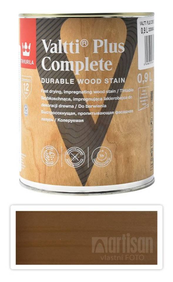 TIKKURILA Valtti Plus Complete - matná tenkovrstvá lazura 0.9 l Ruoko 5070