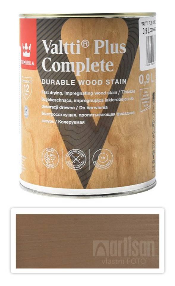 TIKKURILA Valtti Plus Complete - matná tenkovrstvá lazura 0.9 l Sora 5063