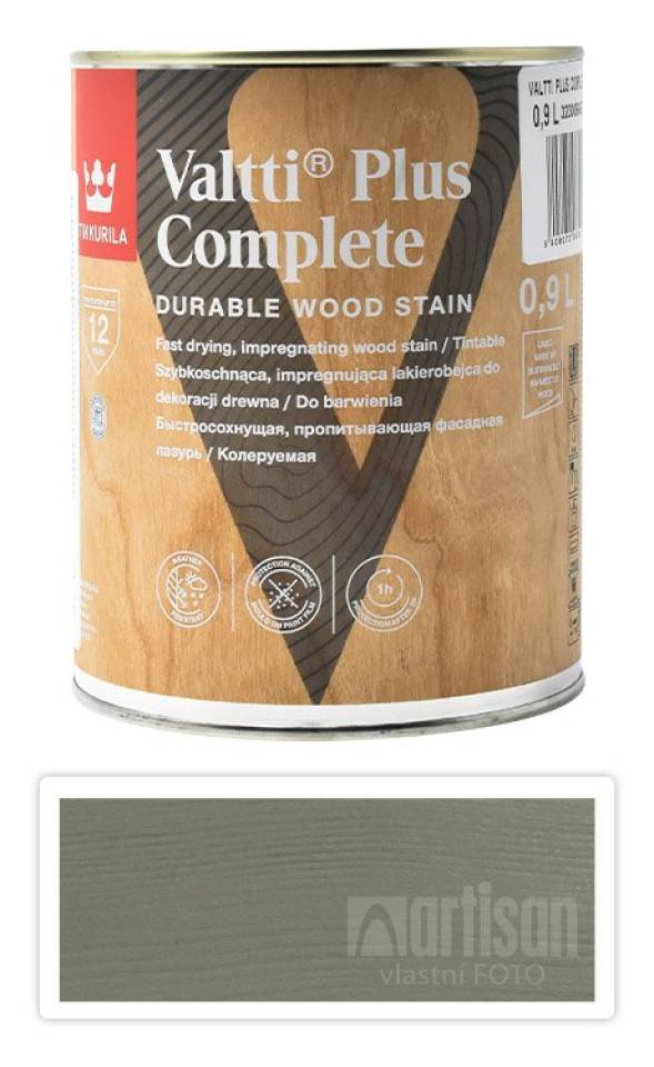 TIKKURILA Valtti Plus Complete - matná tenkovrstvá lazura 0.9 l Suvi 5065